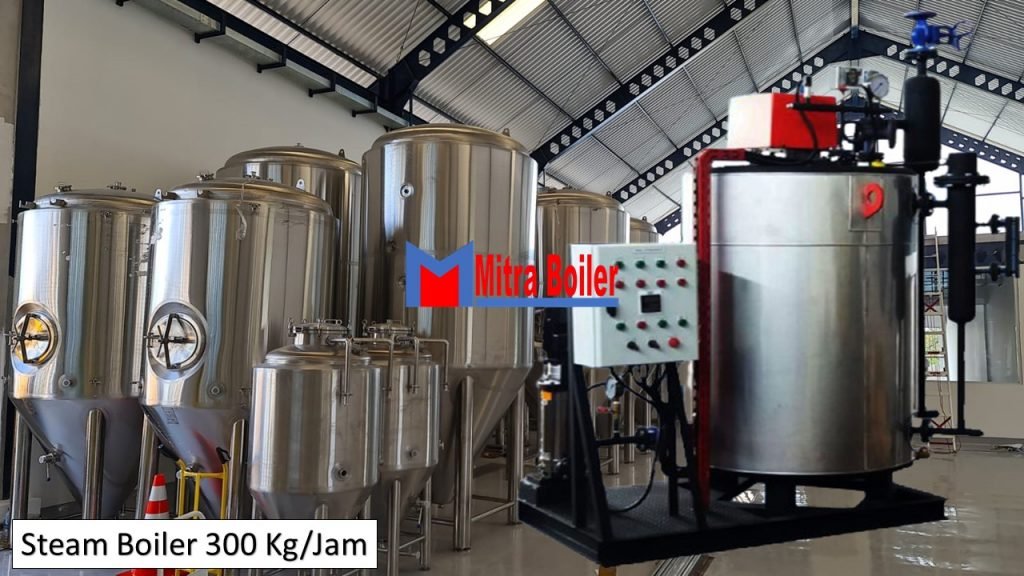 STEAM BOILER 300 KG/JAM GAS/ SOLAR