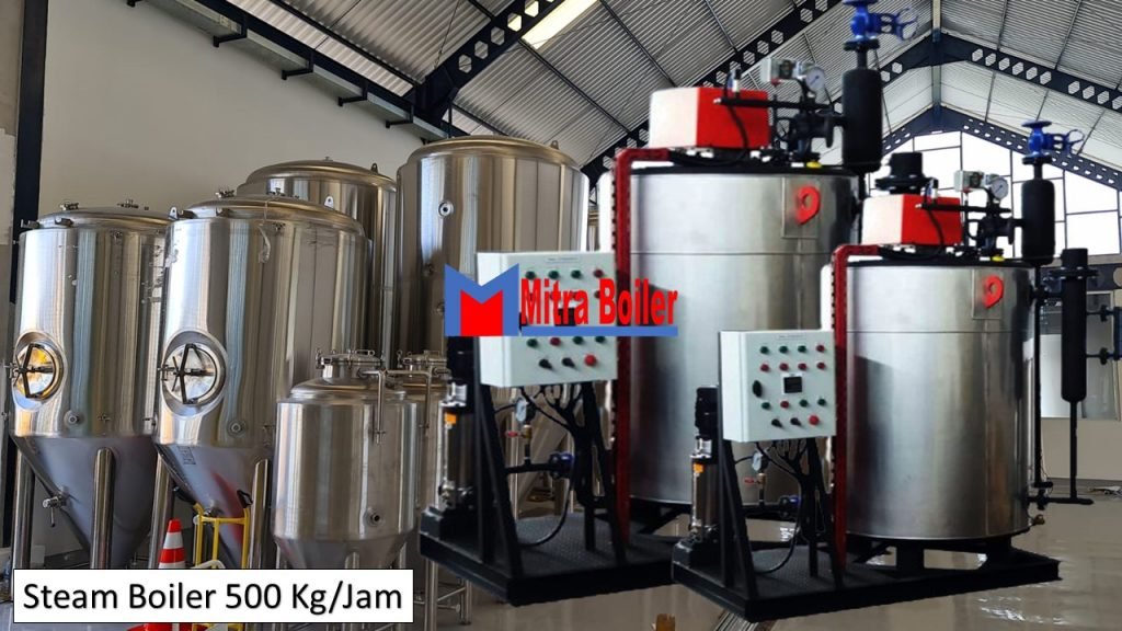 STEAM BOILER 500 KG/JAM GAS/ SOLAR