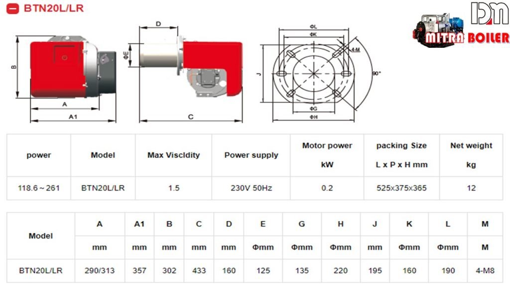 Sepesifikasi Baite BTN20L/LR