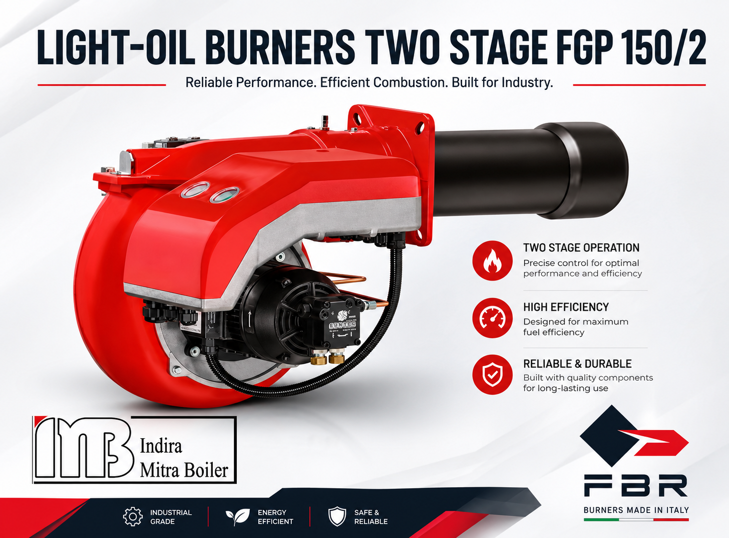 JUAL LIGHT-OIL BURNERS TWO STAGES FBR FGP 150/2