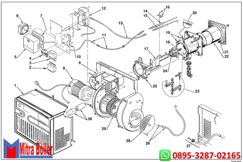 SPARE PARTS GAS BURNERS - RIELLO R40FS20