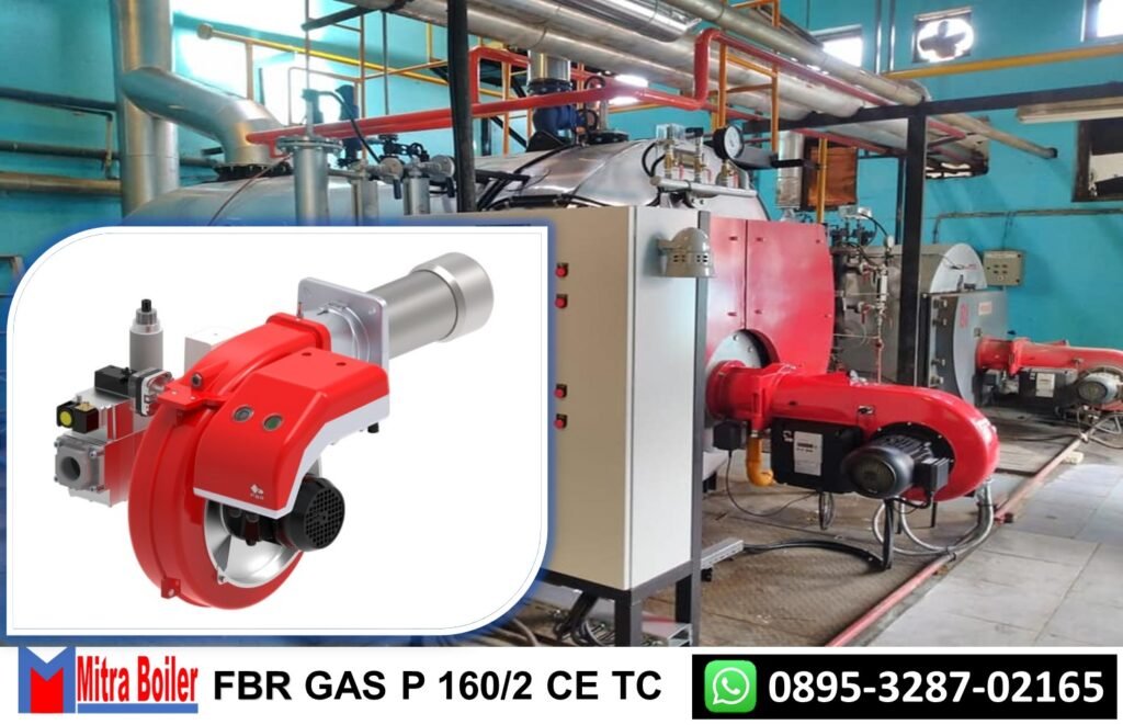 JUAL GAS BURNER FBR ITALIA FOR STEAM BOILER 2 TON