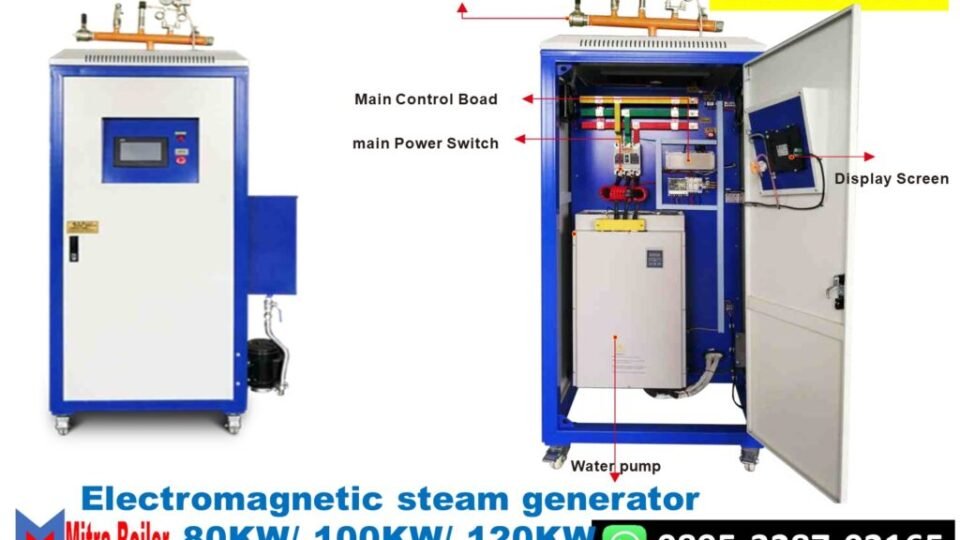 Electromagnetic steam generator 80-120 kw