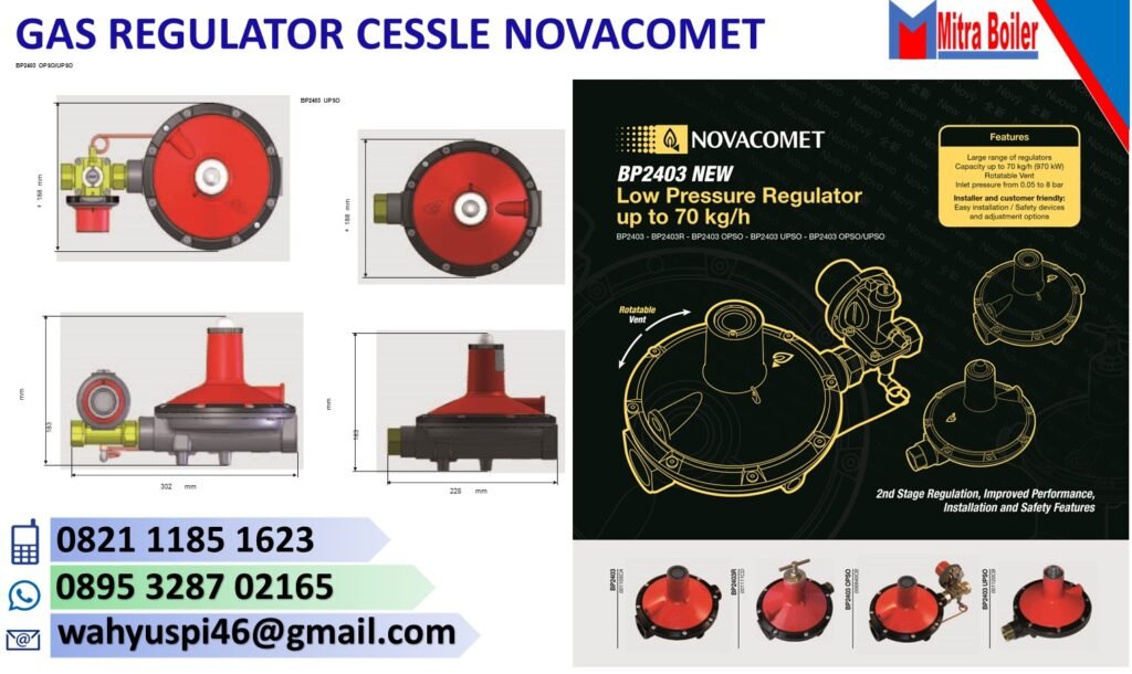 JUAL REGULATOR GAS BURNER MERK NOVACOMET