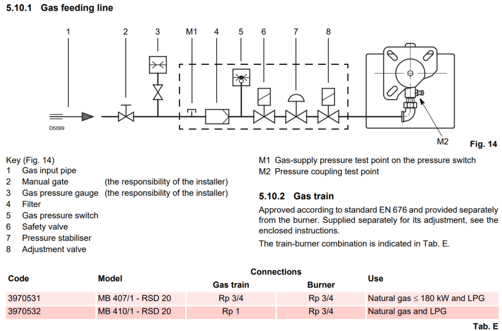 GASTRAIN RIELLO R40 FS20