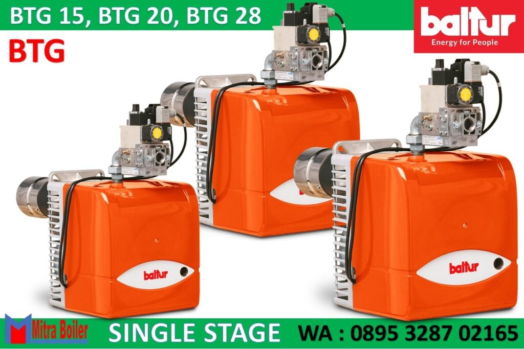 GAS BURNER BALTUR SINGLE STAGE BTG 15, BTG 20, BTG 28