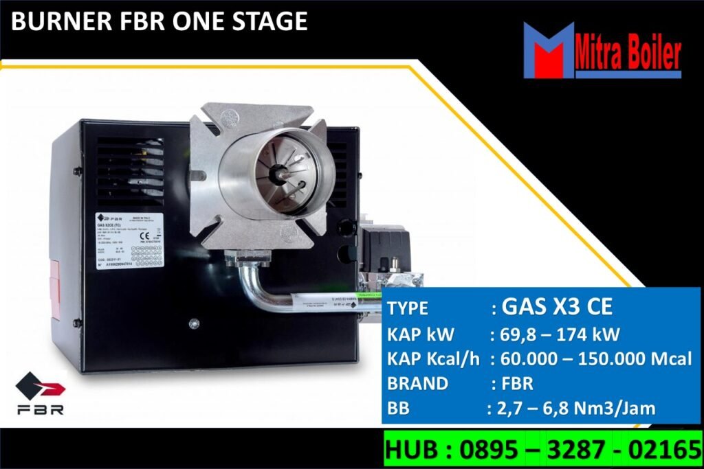 SPESIFIKASI BURNER GAS X3 CE