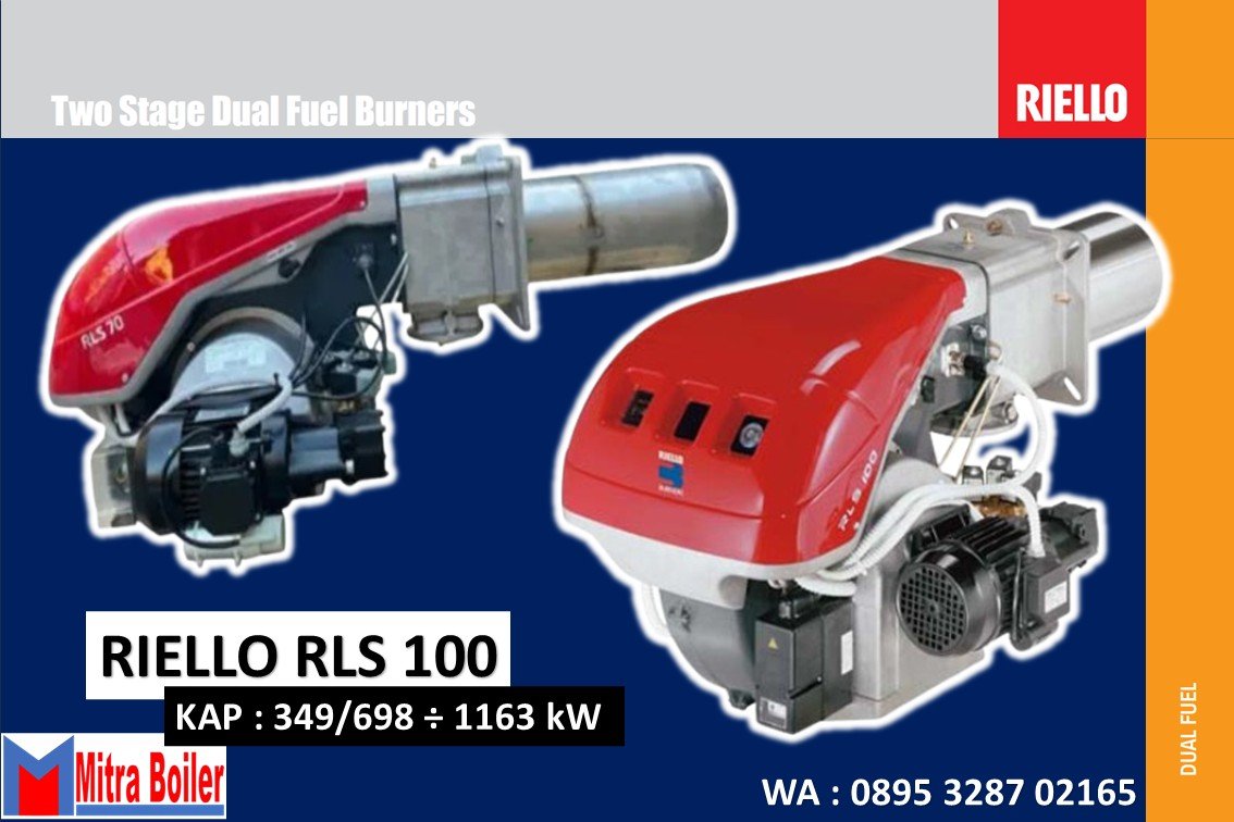 BURNER RIELLO DUAL FUEL RLS 100