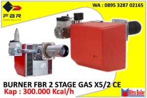 FBR BURNERS GAS 2 STAGE - GAS X5/2 CE 1 TWO STAGE