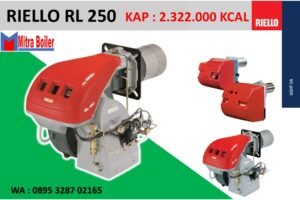 SPESIFIKASI RIELLO RL 250 bahan bakar solar