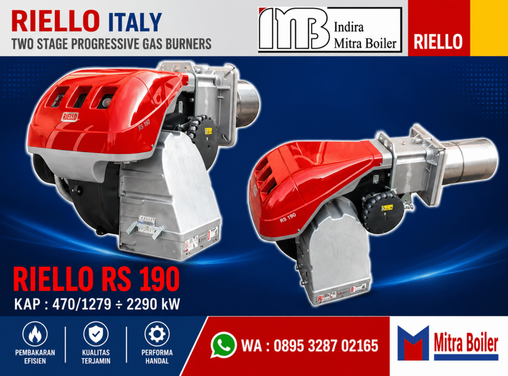 GAS BURNER RIELLO RS190 – KAPASITAS : 1.970.000 KCAL
