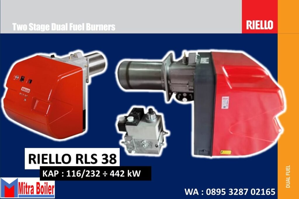 DUALFUEL BURNER RIELLO RLS 38 MODULATING