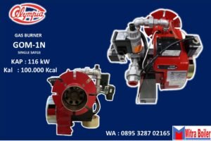 SPESIFIKASI BURNER GOM-1N BAHAN BAKAR GAS