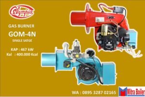 SPESIFIKASI BURNER GOM-4N BAHAN BAKAR GAS 