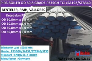 PIPA BOILER OD 50,8 BENTELER GRADE P235GH TC1