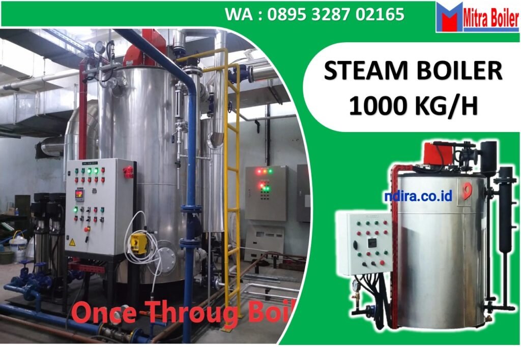 JUAL STEAM BOILER 1 TON/JAM LOKAL 