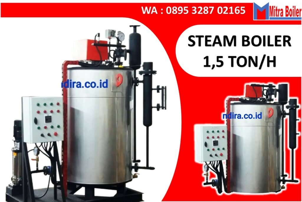 STEAM BOILER 1,5 TON ONE TROUGH