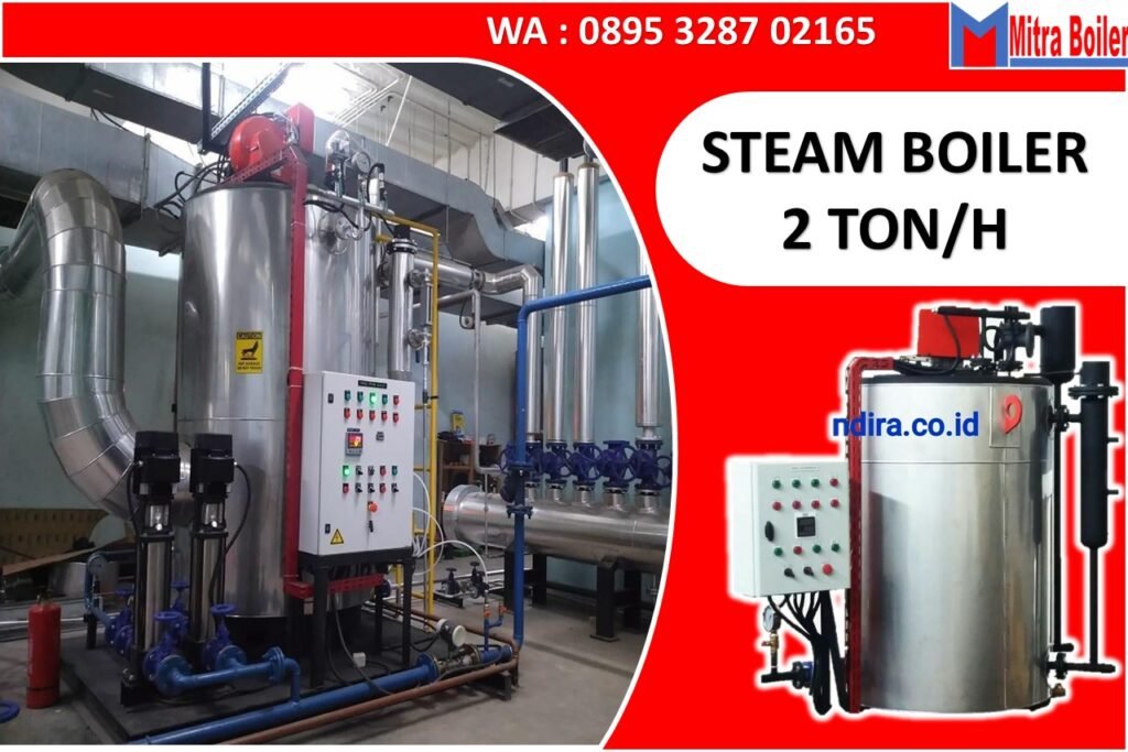 STEAM BOILER ONCE TRAUGH 2000 KG/JAM