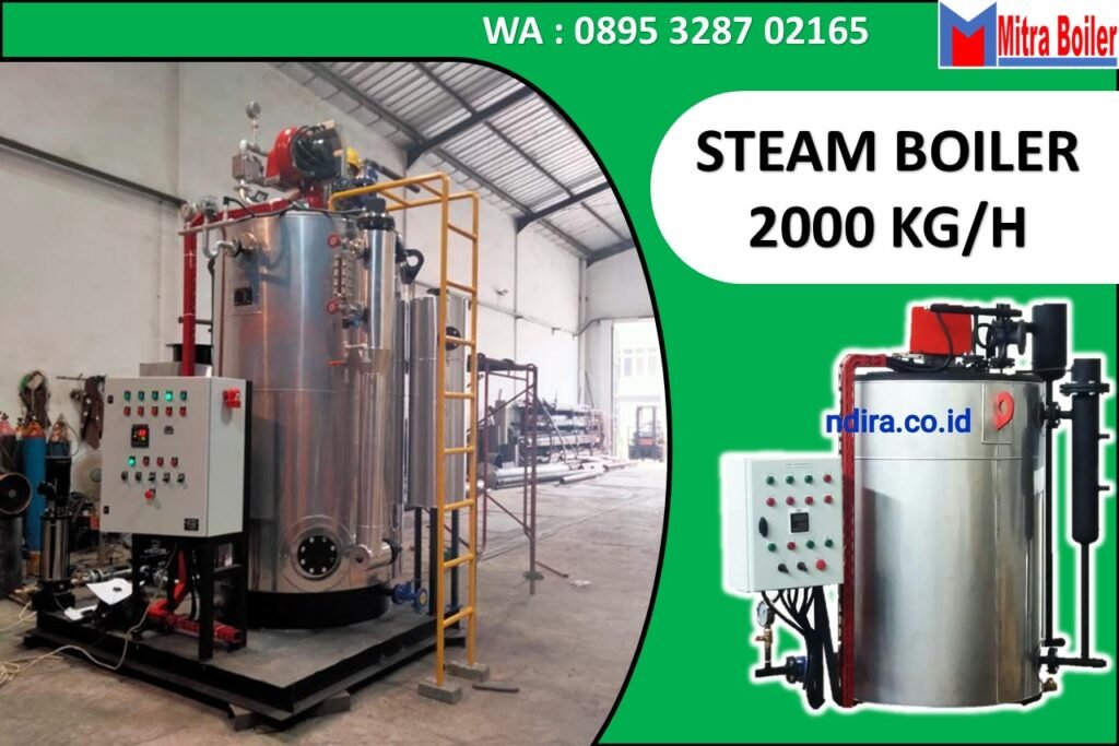 STEAM BOILER 2 TON/JAM WATER TUBE