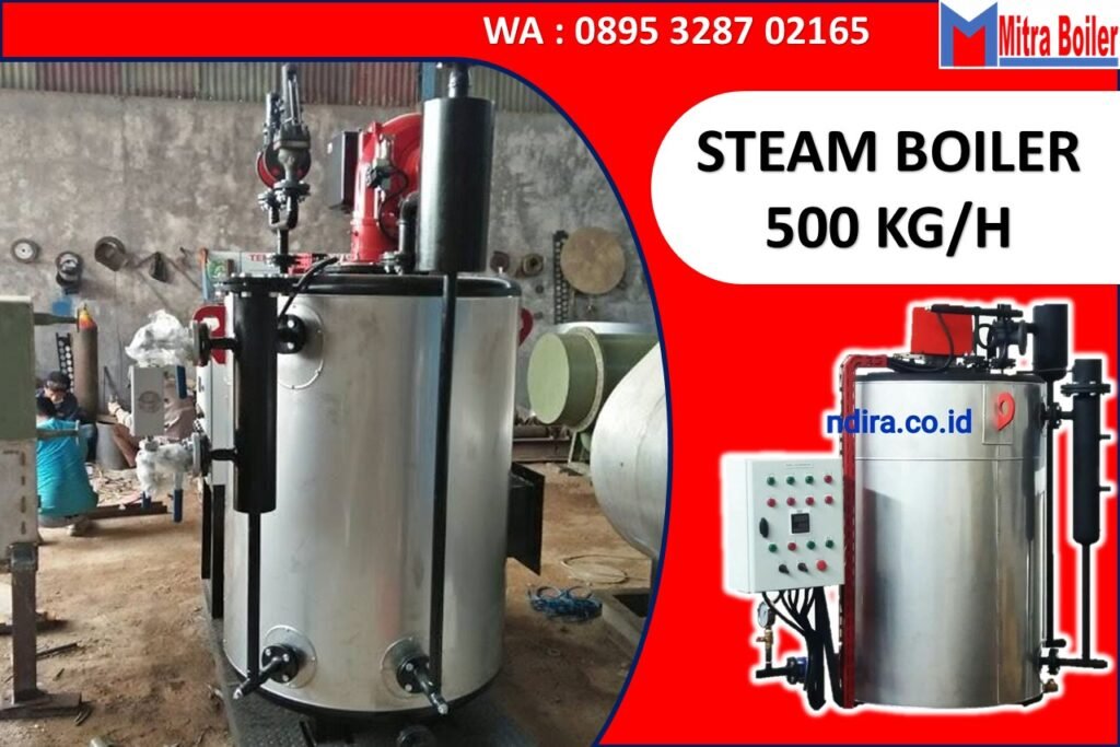 STEAM BOILER ONCE TROUGH 500 KG/JAM