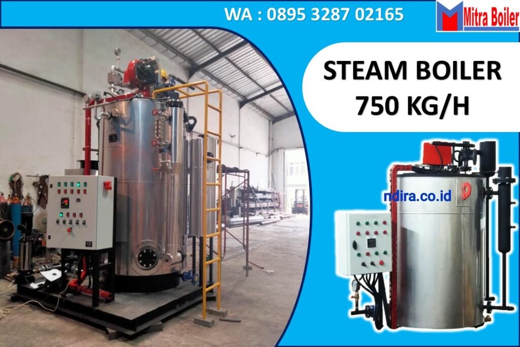 STEAM BOILER 0,75 TON/JAM ONCE TROUGH
