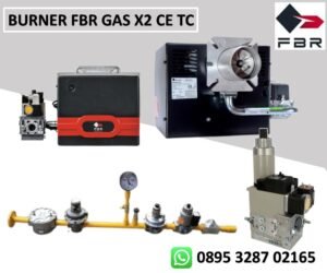 BURNER FBR GAS X2 TC + RAMPA R. CE D3/4"-S SATU TAHAP