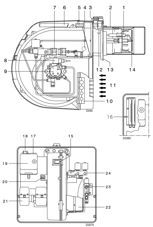 LIGHT OIL BURNER RIELLO RL 28/M MODULATING