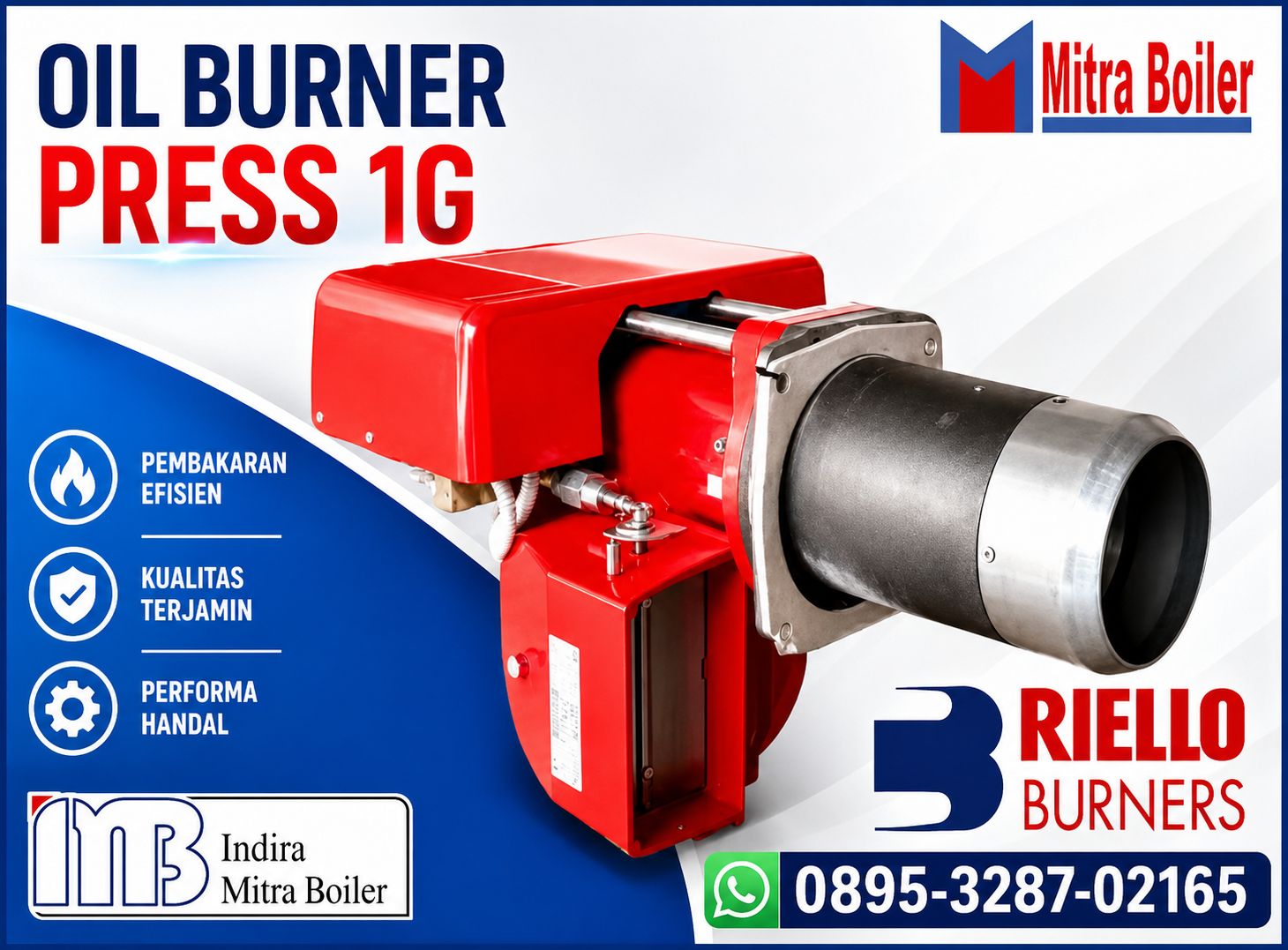 JUAL BURNER SOLAR - RIELLO PRESS 1G KAP: 459.000 KCAL