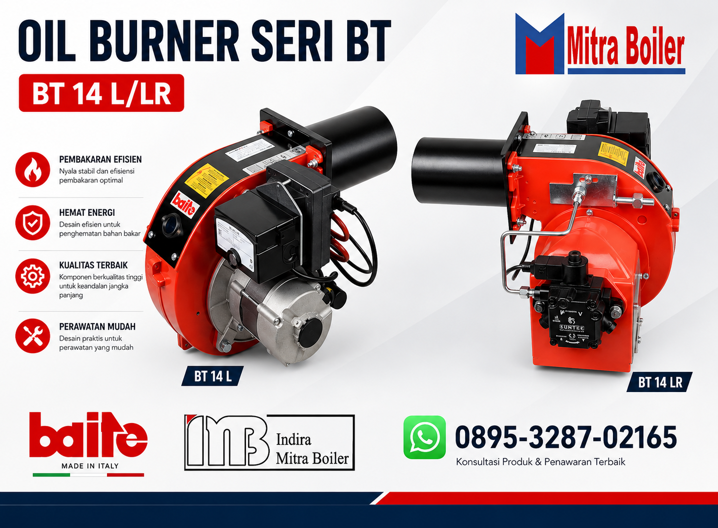 JUAL MESIN BURNER SOLAR - BAITE BT14L/LR