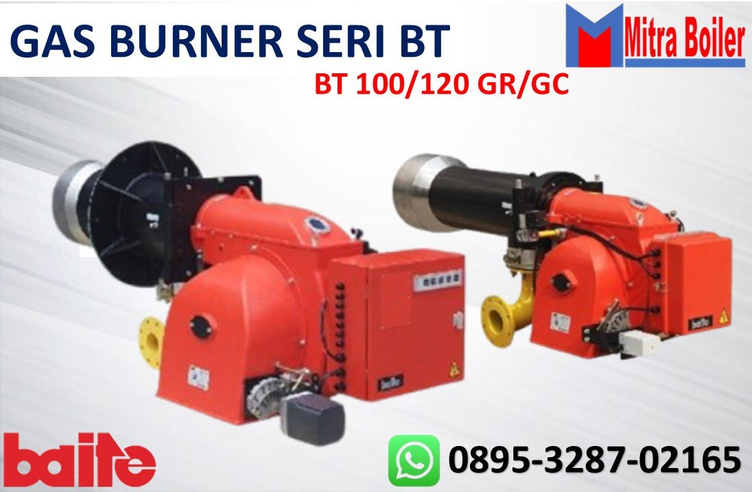 BT100/120GR/GC Pembakar Gas Dua Tahap/Geser/Modulasi