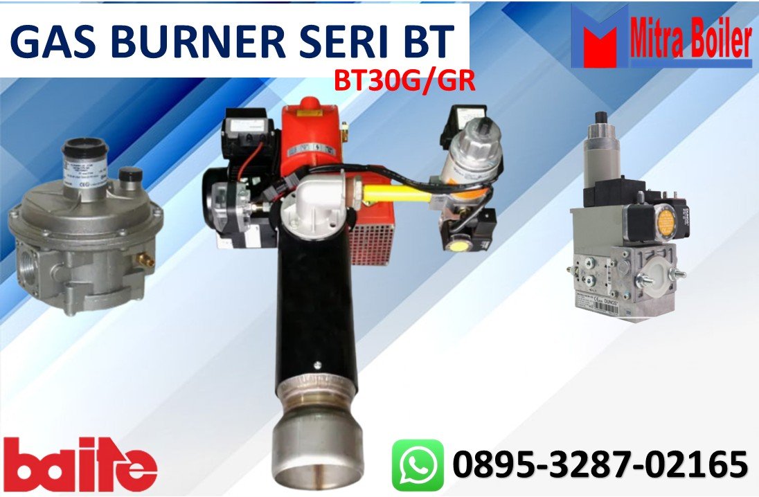 BAITE BT20/30G/GR Pembakar Gas Satu/Dua Tahap
