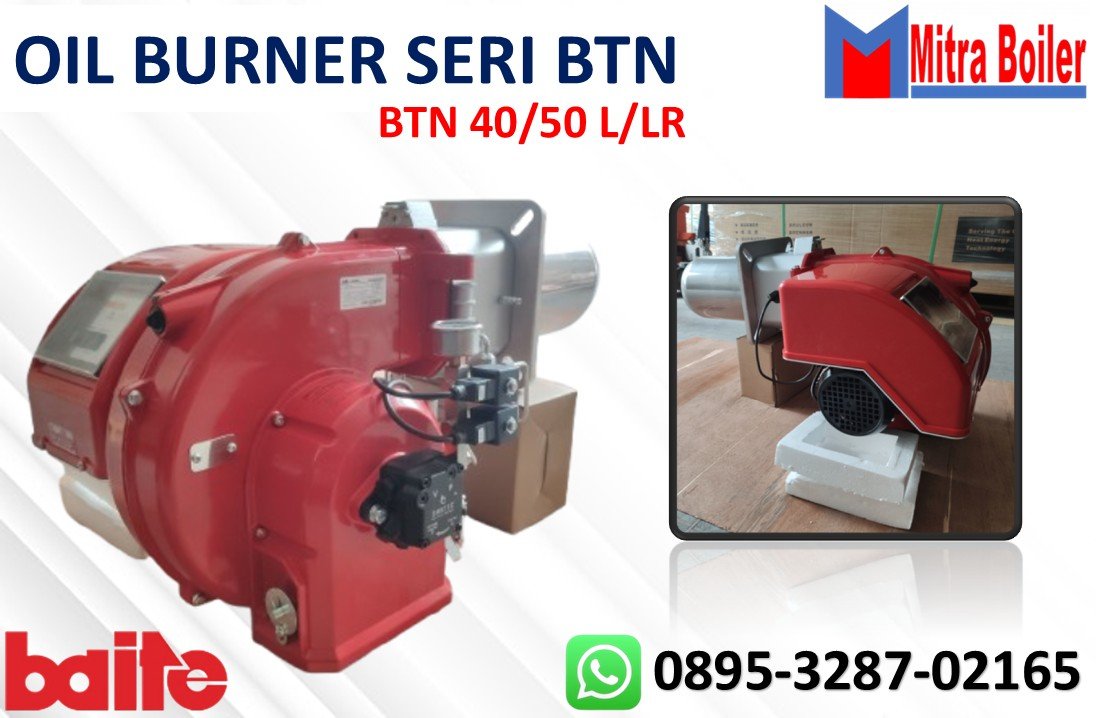 BTN40/50L/LR Pembakar Minyak Ringan Satu/Dua Tahap