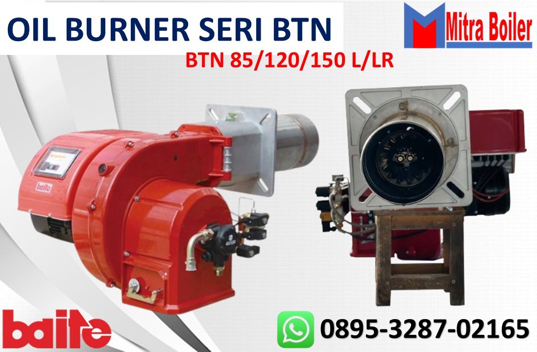 BTN85/120/150LR Pembakar Minyak Ringan Dua Tahap