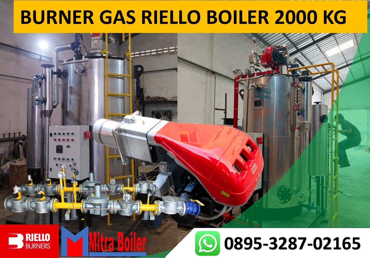 JUAL BURNER GAS RIELLO UNTUK BOILER 2000 KG