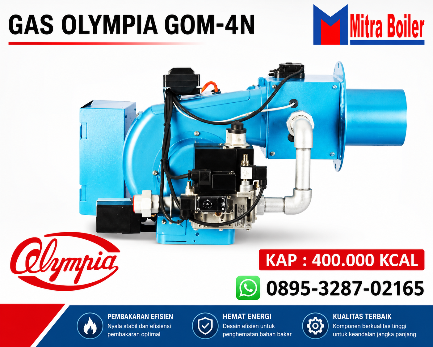 JUAL BURNER GAS OLYMPIA GOM-4N 400.000 KCAL KOGYO JAPAN