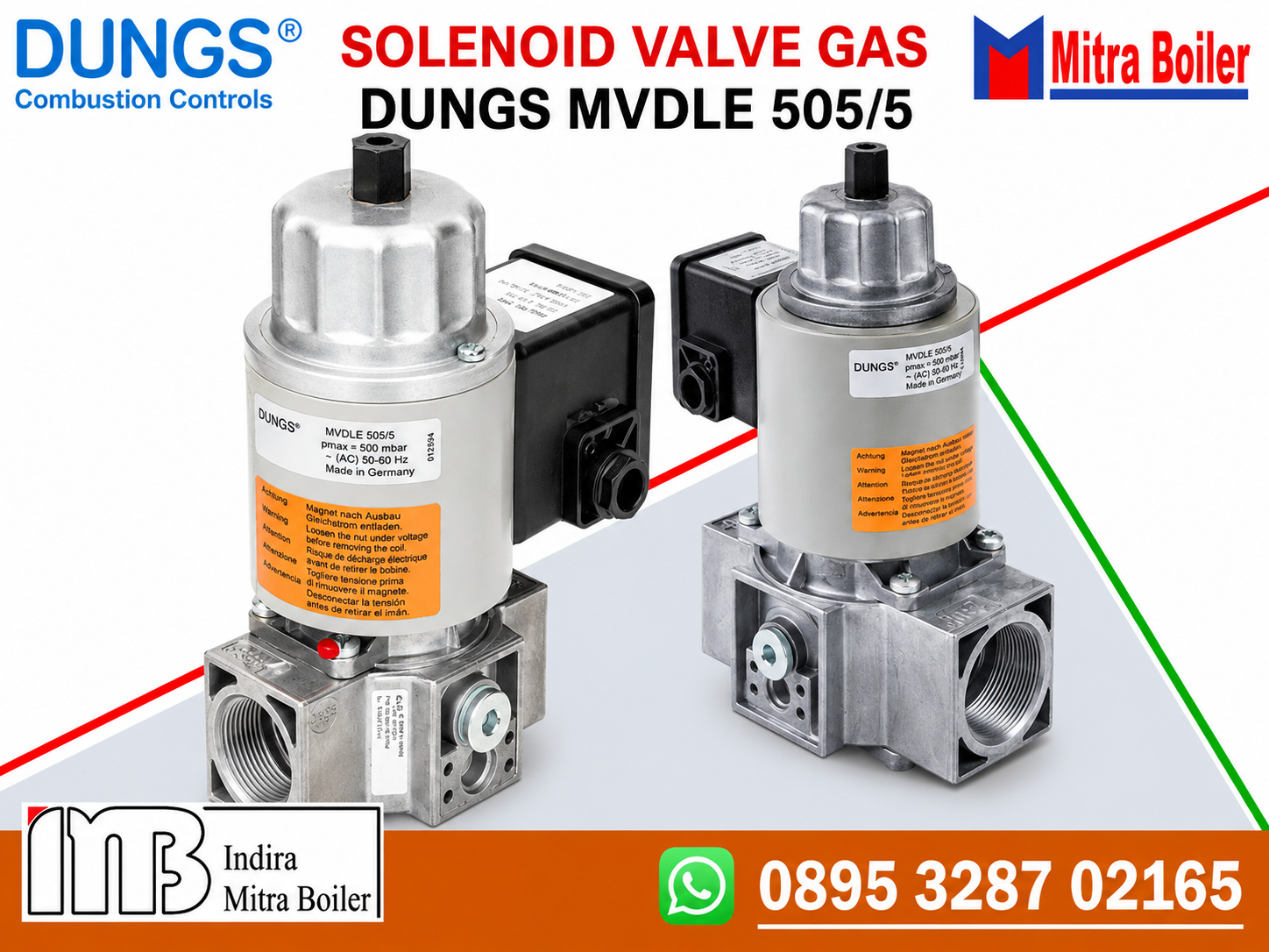 JUAL SOLENOID VALVE GAS DUNGS MVDLE 505/5 - 1/2" Inch