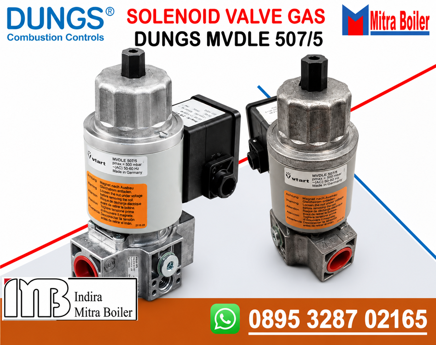 JUAL SOLENOID VALVE GAS DUNGS MVDLE 507/5 - 3/4" Inch
