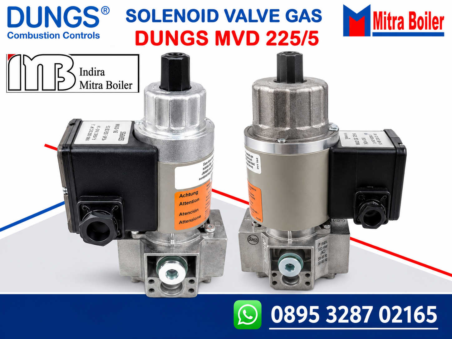 JUAL SOLENOID VALVE GAS DUNGS MVD 225/5 - 2 1/2" INCH