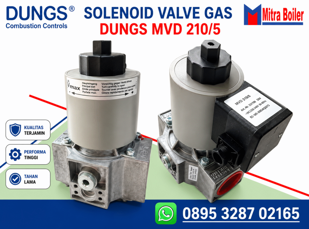 SOLENOID VALVE GAS DUNGS MVD 210/5 – 1″ INCH