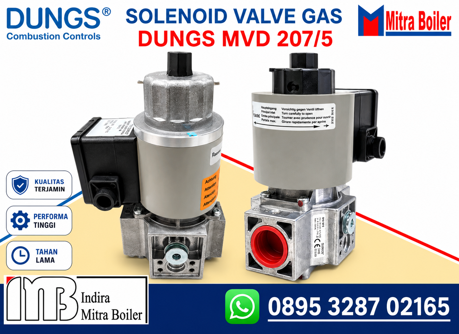 JUAL SOLENOID VALVE GAS DUNGS MVD 207/5 - 3/4" INCH