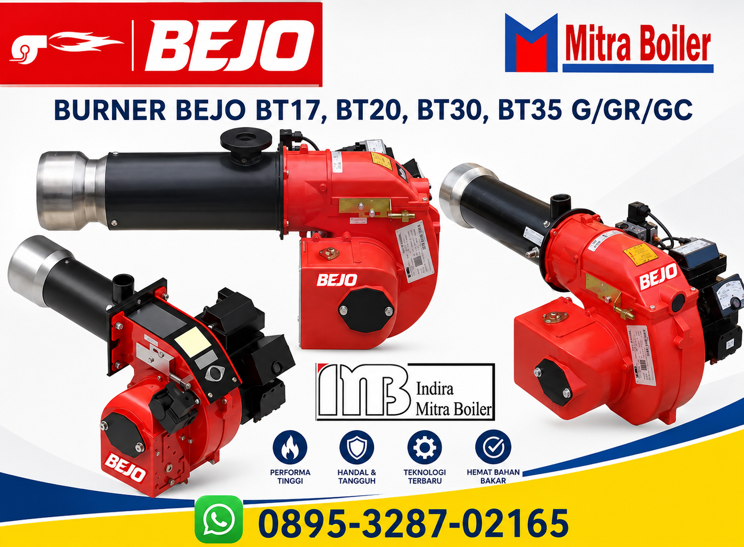 JUAL DISTRIBUTOR GAS BURNER BEJO BT17, BT20, BT30, BT35 G/GR/GC