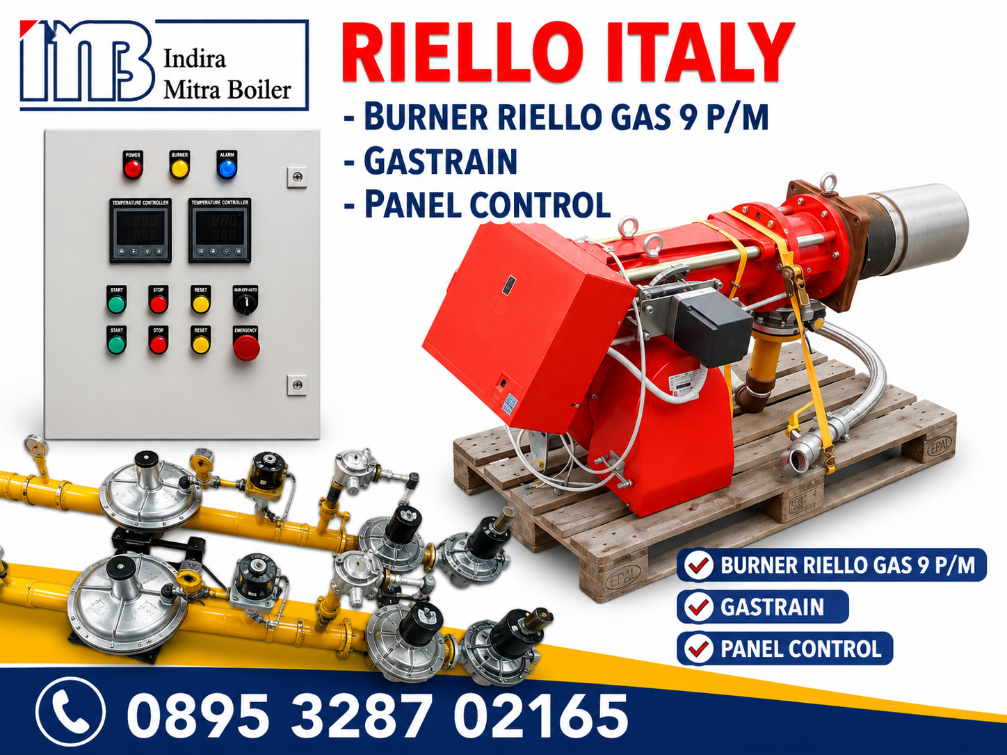 JUAL PANEL TEMPERATURE CONTROL BURNER RIELLO GAS 9 P/M
