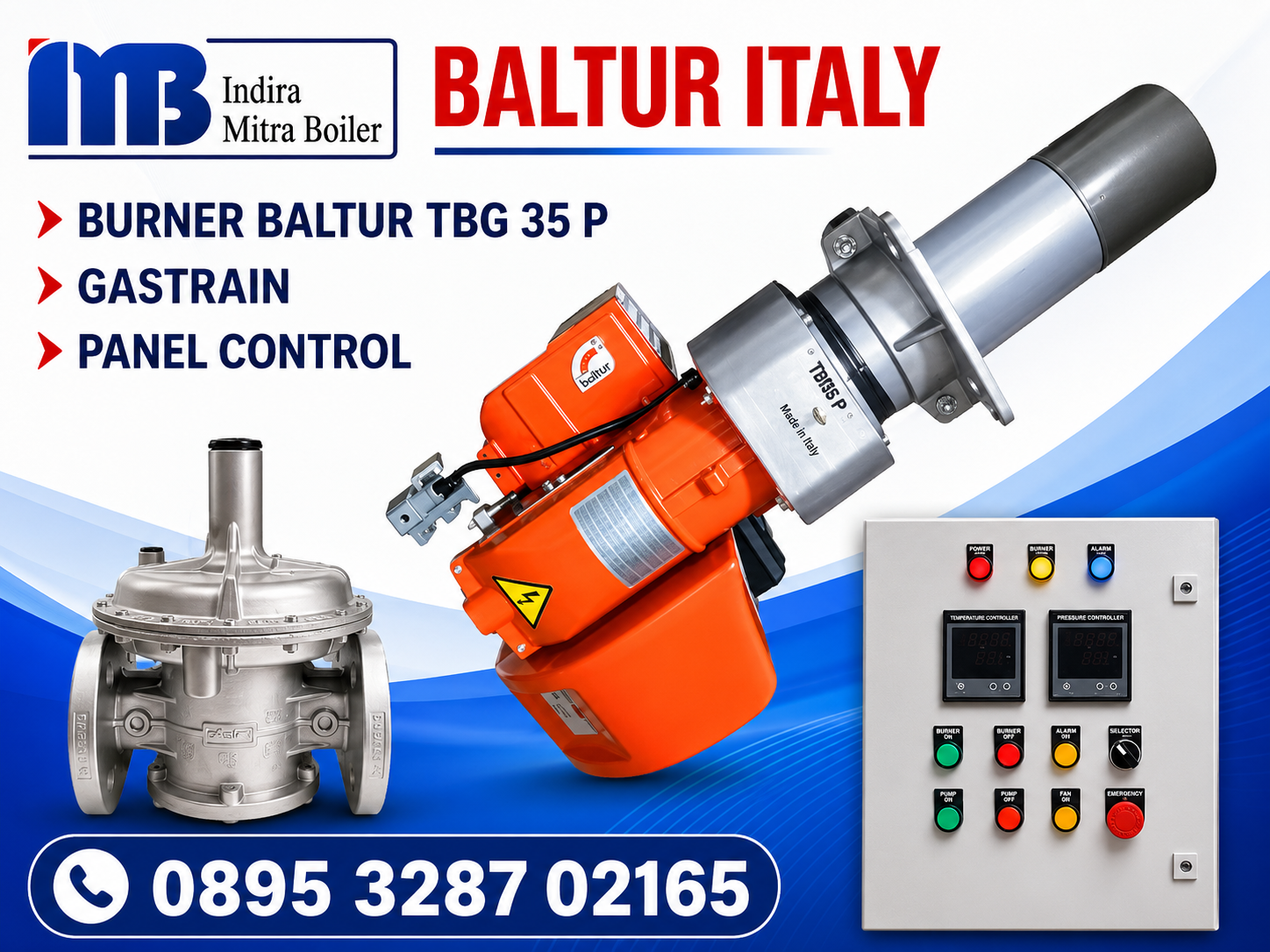 PANEL TEMPERATURE CONTROL BURNER BALTUR TBG 35 P