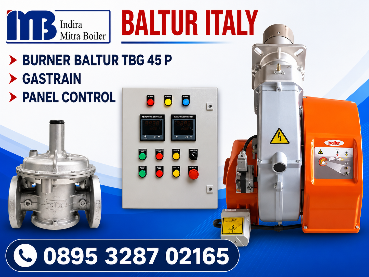 JUALPANEL TEMPERATURE CONTROL BURNER BALTUR TBG 45 P