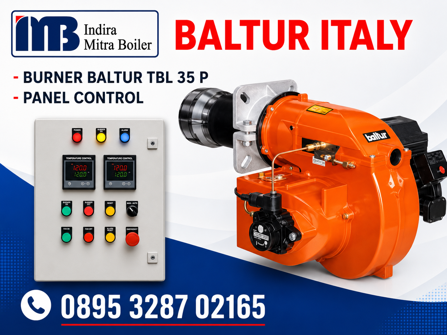 JUAL PANEL TEMPERATURE CONTROL BURNER BALTUR TBL 35 P