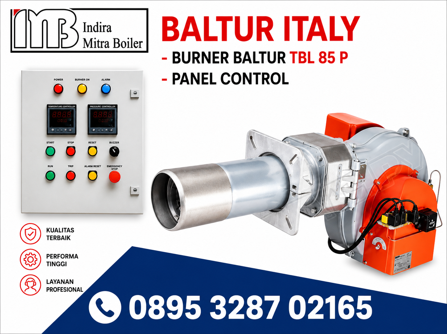 JUAL PANEL TEMPERATURE CONTROL BURNER BALTUR TBL 85 P