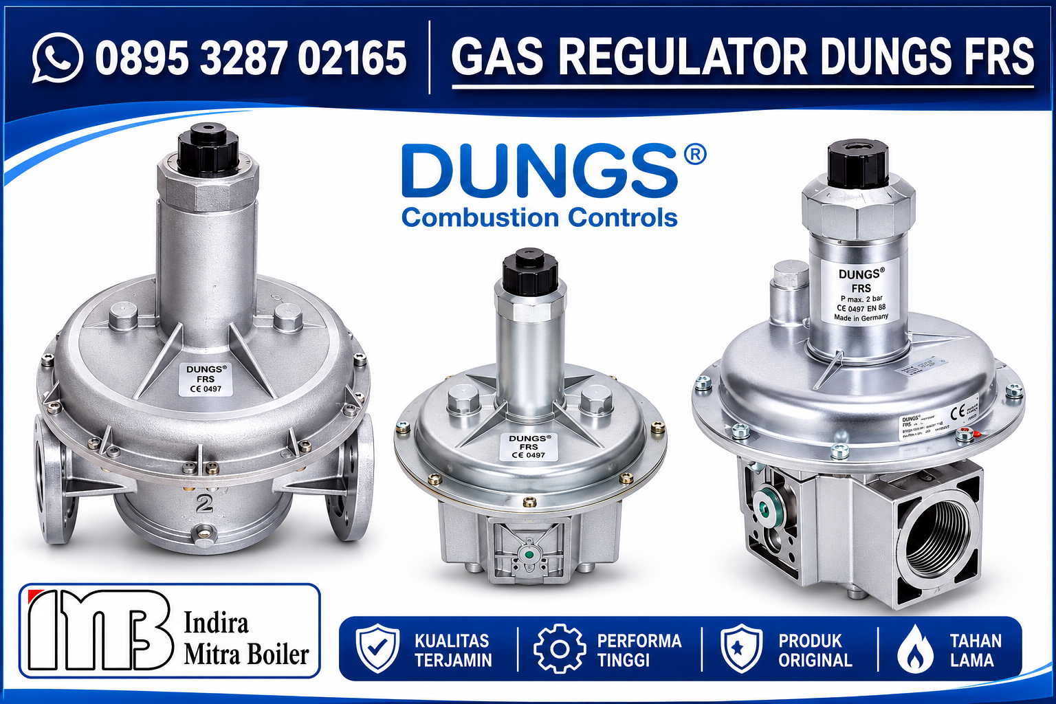 JUAL GAS PRESSURE REGULATOR DUNGS FRS DN 10 – DN 150