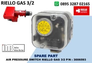 JUAL AIR PRESSURE SWITCH RIELLO GAS 3/2 P/N : 3006593
