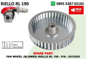 JUAL FAN WHEEL (BLOWER) RIELLO RL 190 - P/N : 3012555