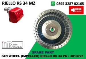 JUAL FAN WHEEL (IMPELLER) RIELLO RS 34 MZ PN : 3013721
